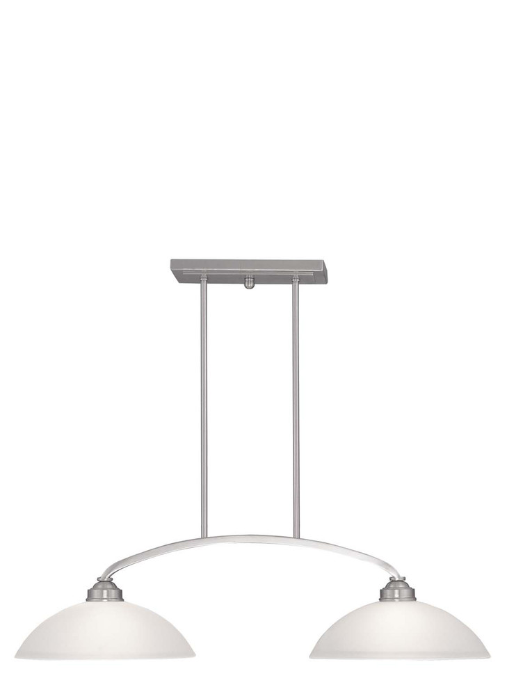 Livex Lighting - 4222-91 - Two Light Billiard/Island - Somerset - Brushed Nickel