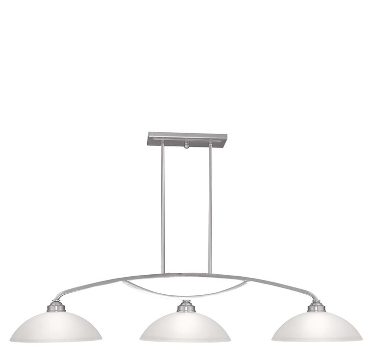 Livex Lighting - 4224-91 - Three Light Billiard/Island - Somerset - Brushed Nickel