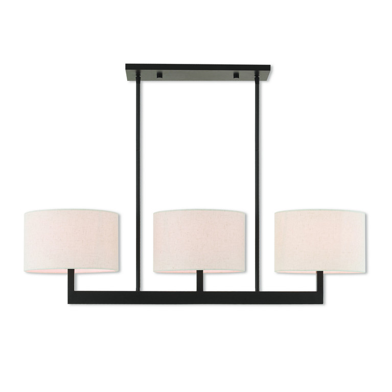 Livex Lighting - 42427-07 - Three Light Linear Chandelier - Hayworth - Bronze