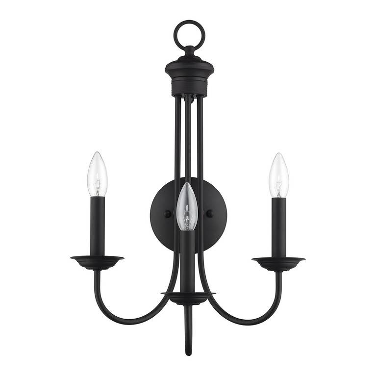 Livex Lighting - 42673-04 - Three Light Wall Sconce - Estate - Black