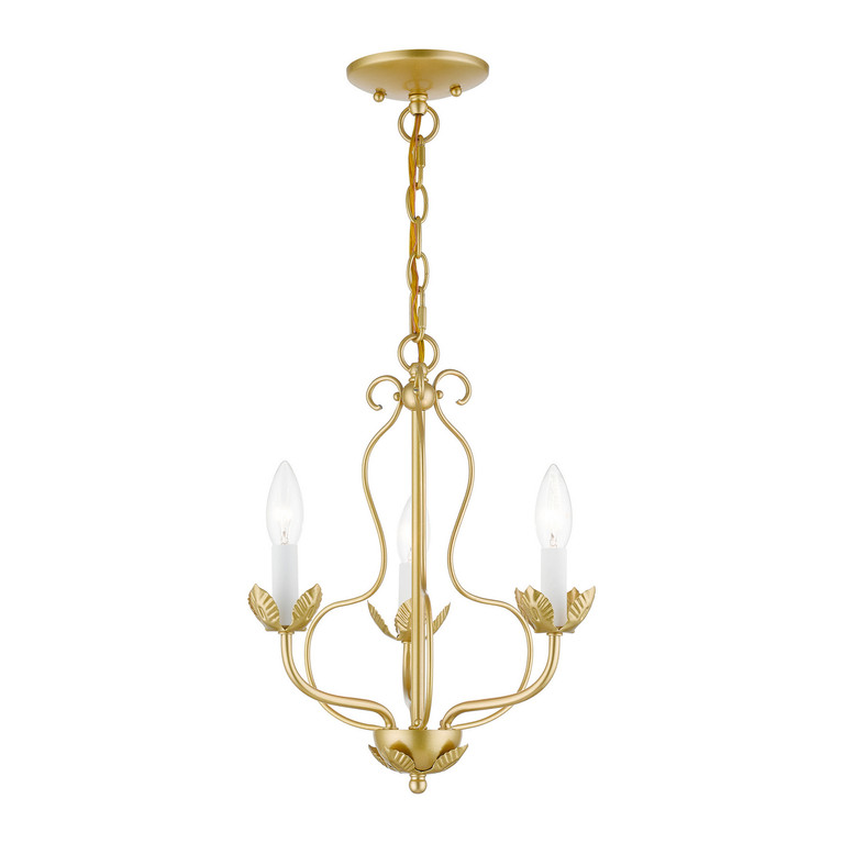 Livex Lighting - 42903-33 - Three Light Chandelier - Katarina - Soft Gold