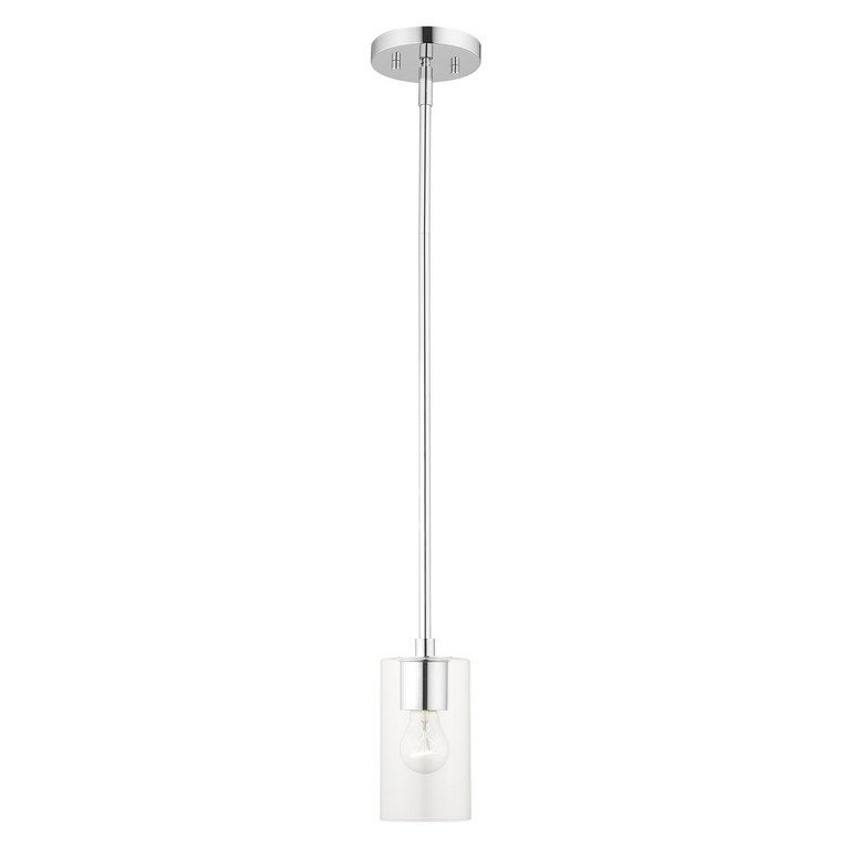 Livex Lighting - 45477-05 - One Light Pendant - Zurich - Polished Chrome