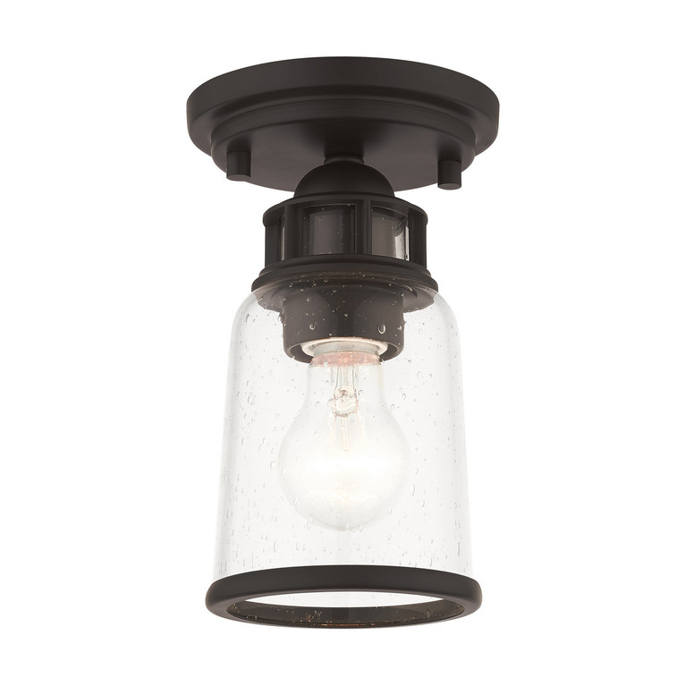 Livex Lighting - 45501-07 - One Light Flush Mount - Lawrenceville - Bronze