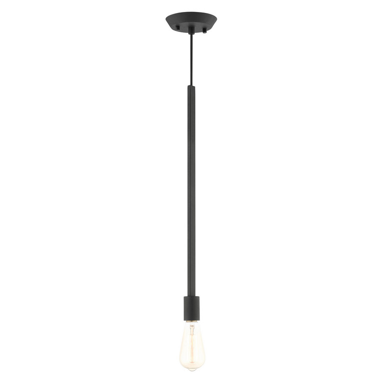 Livex Lighting - 45831-04 - One Light Pendant - Prague - Black