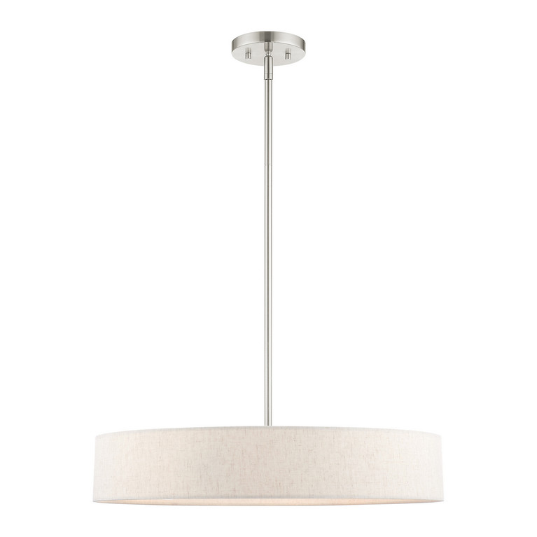 Livex Lighting - 46034-91 - Four Light Pendant - Venlo - Brushed Nickel