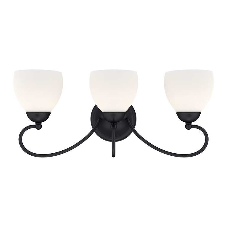 Livex Lighting - 4753-04 - Three Light Bath Vanity - Brookside - Black