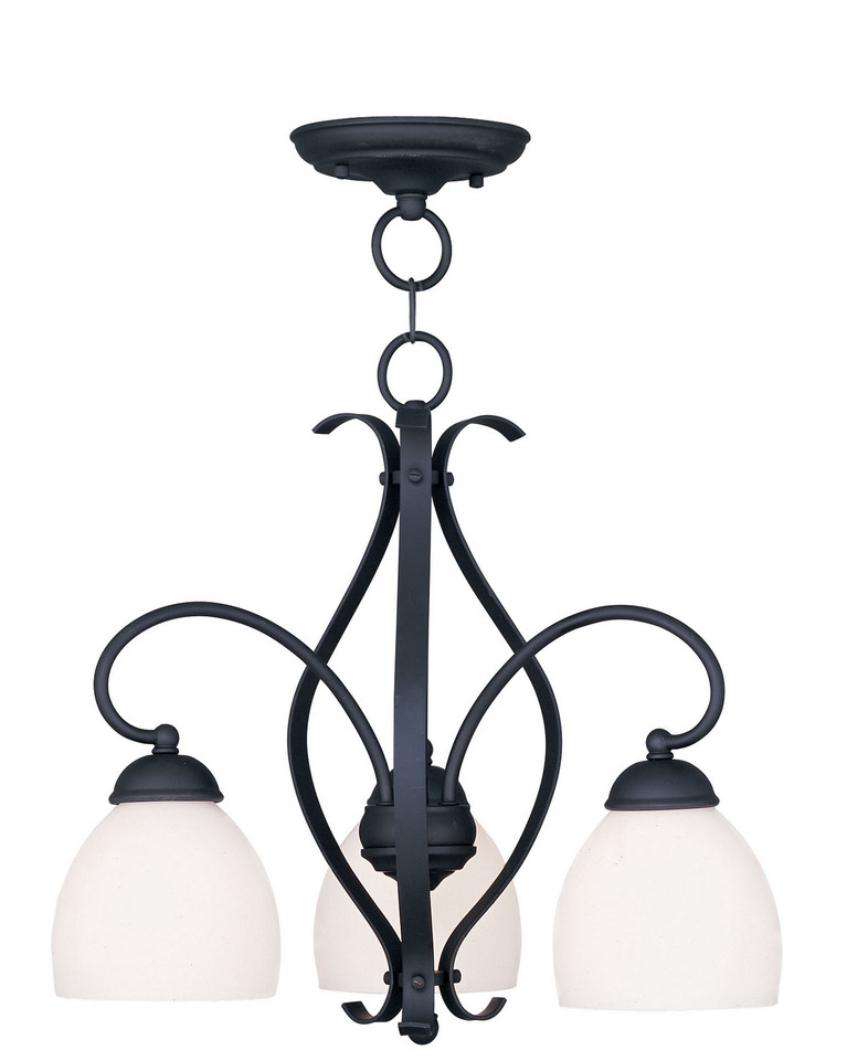Livex Lighting - 4773-04 - Three Light Convertible Chain Hang/Ceiling Mount - Brookside - Black