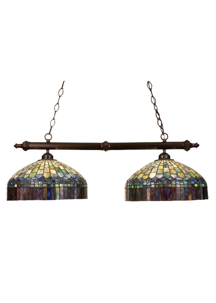 Meyda Tiffany - 18841 - Two Light Island Pendant - Tiffany Candice - Mahogany Bronze