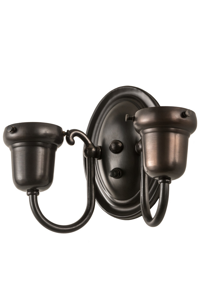 Meyda Tiffany - 188441 - Two Light Wall Sconce Hardware - Wall Sconce Hardware - Craftsman Brown