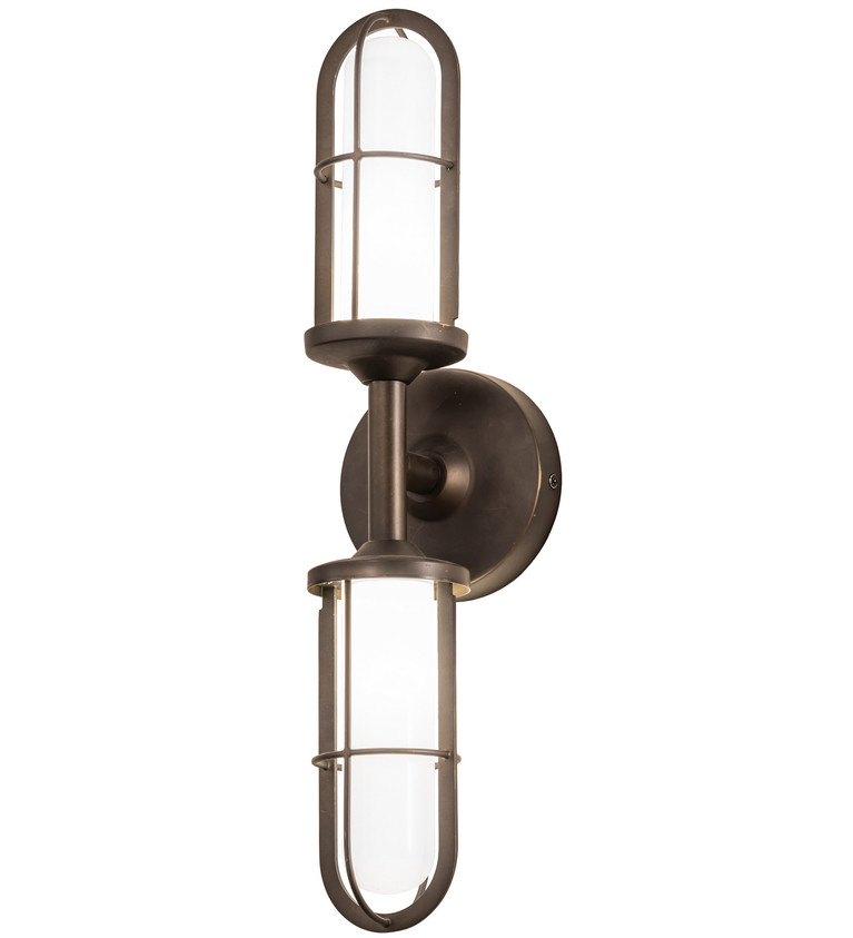 Meyda Tiffany - 200671 - LED Wall Sconce - Jaula - Weathered Brass