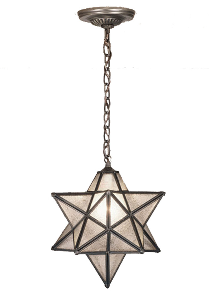 Meyda Tiffany - 21840 - One Light Pendant - Moravian Star - Mahogany Bronze