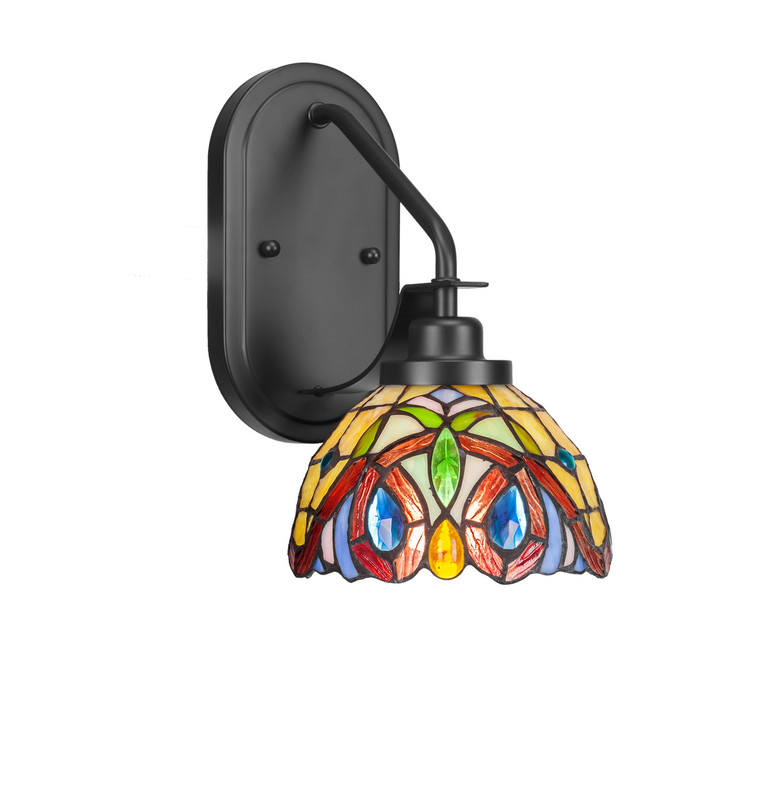 Toltec Lighting - 2611-MB-9445 - One Light Wall Sconce - Odyssey - Matte Black