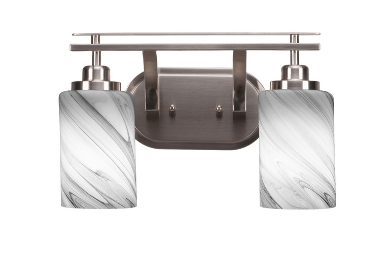 Toltec Lighting - 2612-BN-3009 - Two Light Bath Bar - Odyssey - Brushed Nickel
