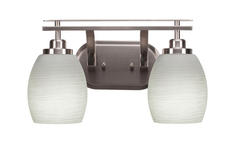 Toltec Lighting - 2612-BN-615 - Two Light Bath Bar - Odyssey - Brushed Nickel