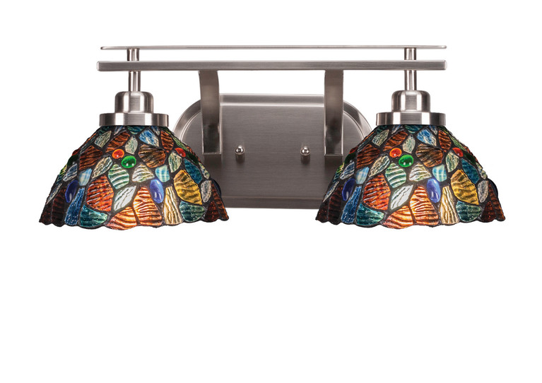 Toltec Lighting - 2612-BN-9955 - Two Light Bath Bar - Odyssey - Brushed Nickel