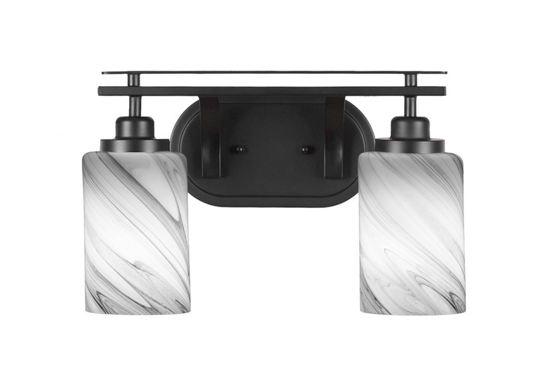 Toltec Lighting - 2612-MB-3009 - Two Light Bath Bar - Odyssey - Matte Black