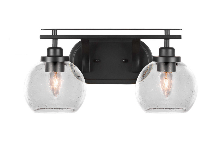 Toltec Lighting - 2612-MB-4100 - Two Light Bath Bar - Odyssey - Matte Black