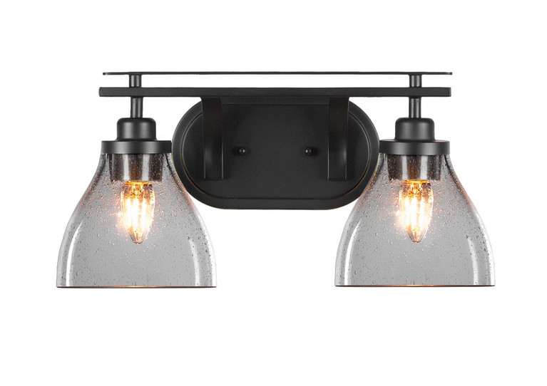 Toltec Lighting - 2612-MB-4760 - Two Light Bath Bar - Odyssey - Matte Black