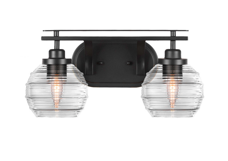 Toltec Lighting - 2612-MB-5110 - Two Light Bath Bar - Odyssey - Matte Black