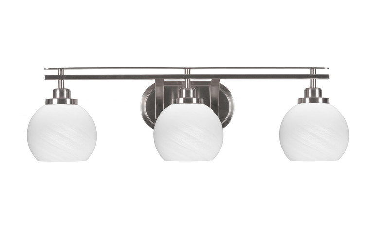 Toltec Lighting - 2613-BN-4101 - Three Light Bath Bar - Odyssey - Brushed Nickel