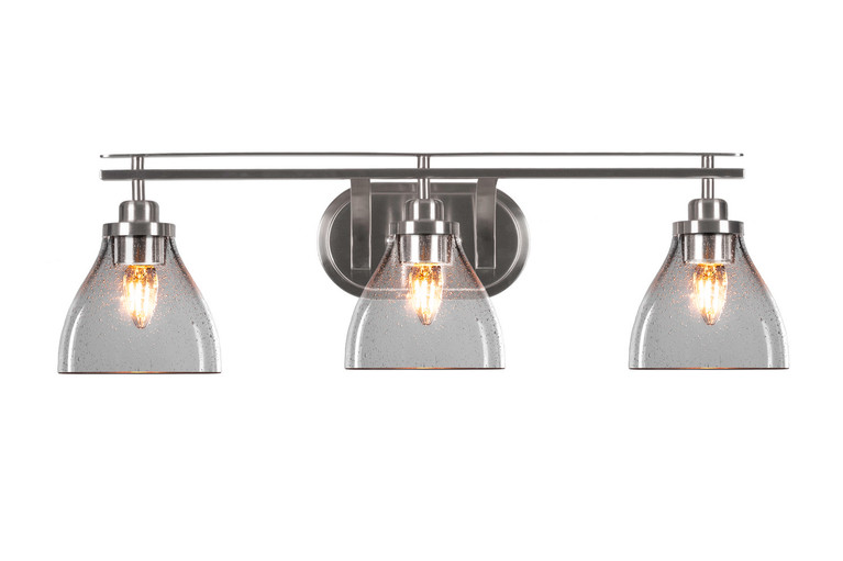 Toltec Lighting - 2613-BN-4760 - Three Light Bath Bar - Odyssey - Brushed Nickel