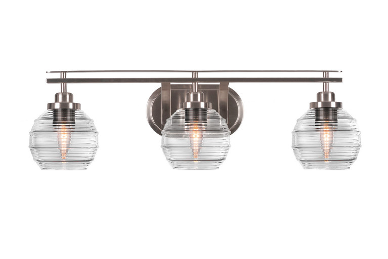 Toltec Lighting - 2613-BN-5110 - Three Light Bath Bar - Odyssey - Brushed Nickel