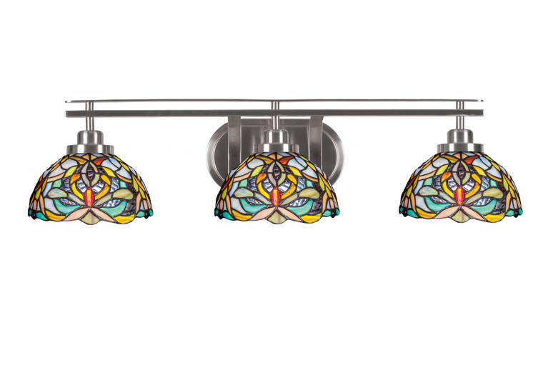 Toltec Lighting - 2613-BN-9905 - Three Light Bath Bar - Odyssey - Brushed Nickel