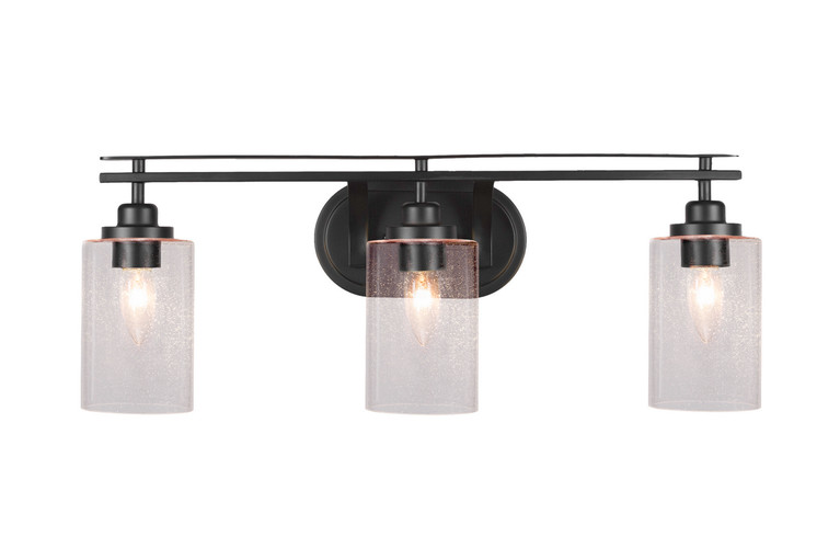 Toltec Lighting - 2613-MB-300 - Three Light Bath Bar - Odyssey - Matte Black