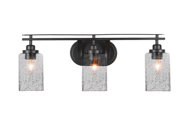 Toltec Lighting - 2613-MB-3002 - Three Light Bath Bar - Odyssey - Matte Black