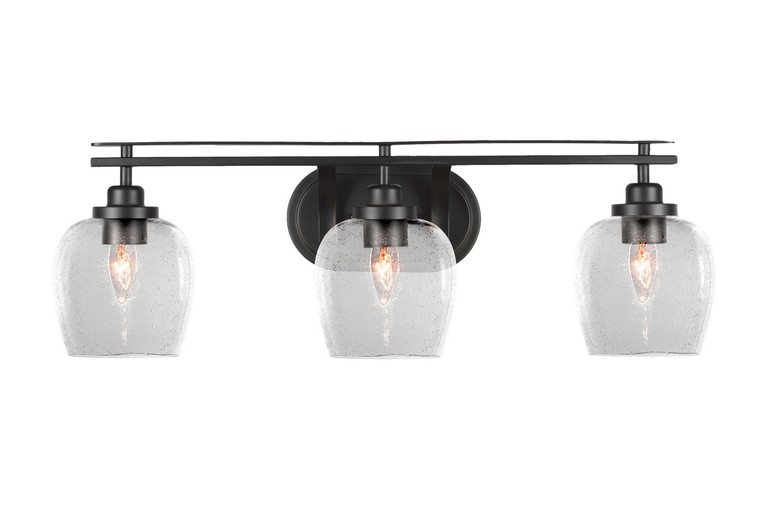 Toltec Lighting - 2613-MB-4810 - Three Light Bath Bar - Odyssey - Matte Black