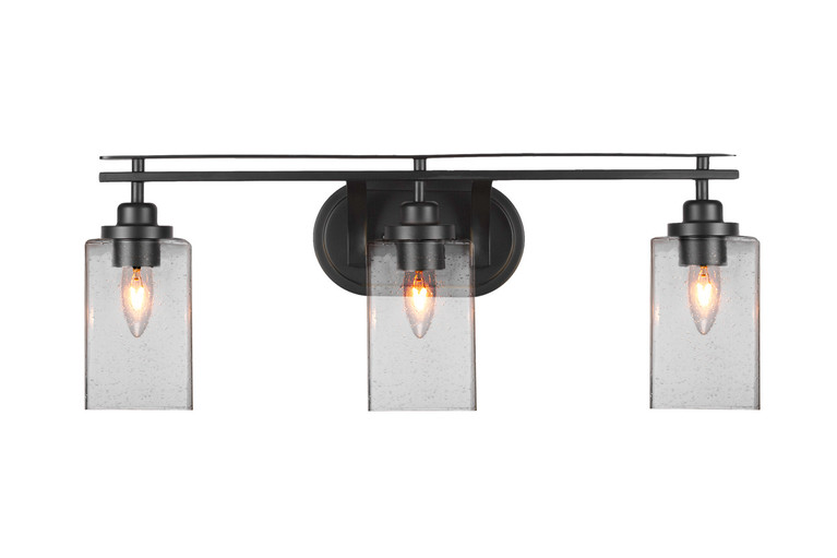 Toltec Lighting - 2613-MB-530 - Three Light Bath Bar - Odyssey - Matte Black