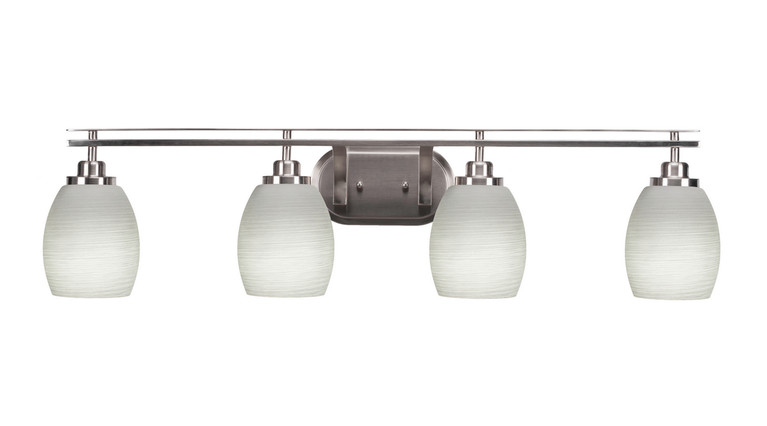 Toltec Lighting - 2614-BN-615 - Four Light Bath Bar - Odyssey - Brushed Nickel