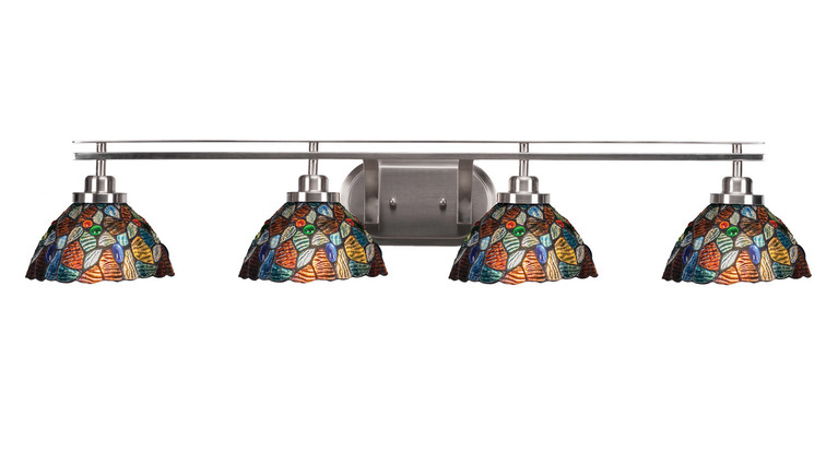 Toltec Lighting - 2614-BN-9955 - Four Light Bath Bar - Odyssey - Brushed Nickel