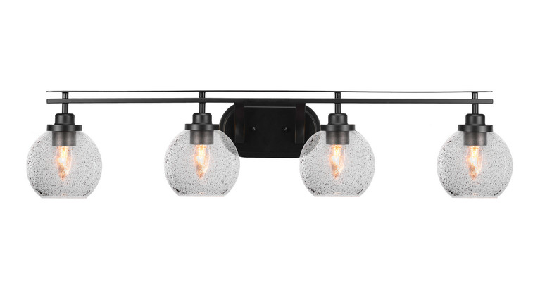 Toltec Lighting - 2614-MB-4102 - Four Light Bath Bar - Odyssey - Matte Black