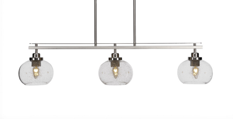 Toltec Lighting - 2636-BN-202 - Three Light Island Pendant - Odyssey - Brushed Nickel