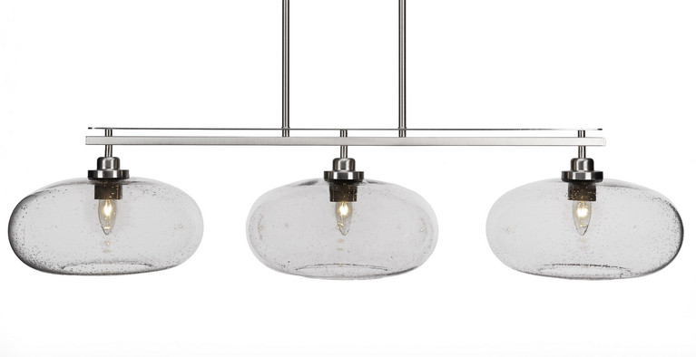 Toltec Lighting - 2636-BN-206 - Three Light Island Pendant - Odyssey - Brushed Nickel