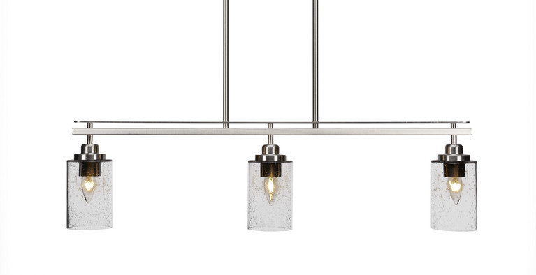 Toltec Lighting - 2636-BN-300 - Three Light Island Pendant - Odyssey - Brushed Nickel