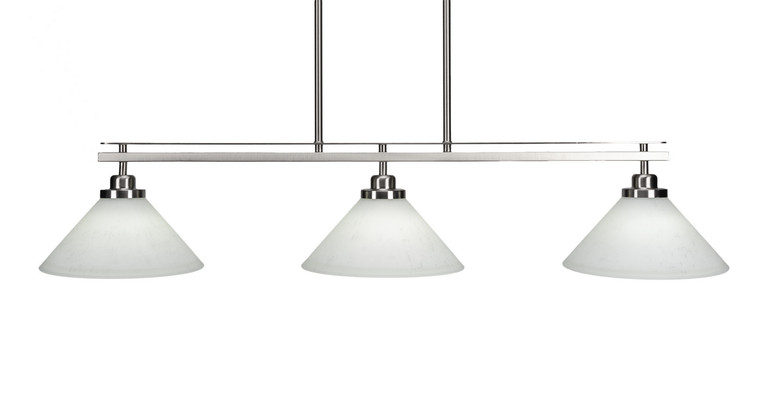 Toltec Lighting - 2636-BN-314 - Three Light Island Pendant - Odyssey - Brushed Nickel