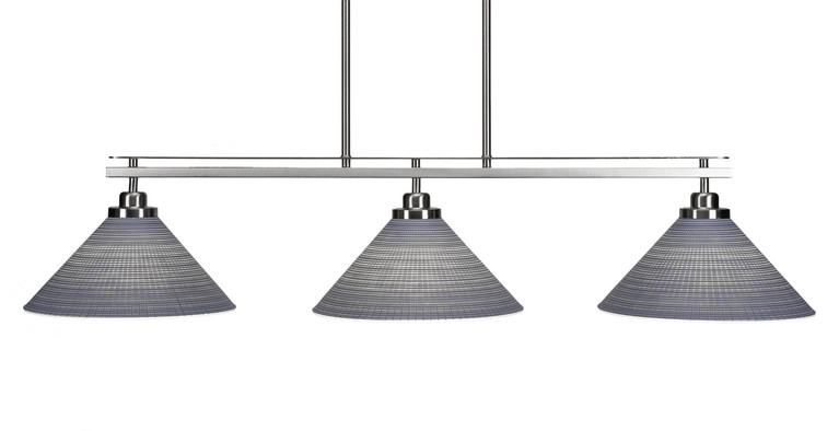 Toltec Lighting - 2636-BN-4002 - Three Light Island Pendant - Odyssey - Brushed Nickel