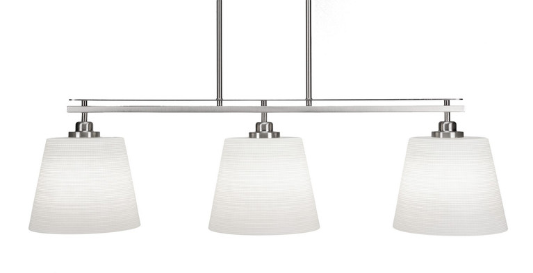 Toltec Lighting - 2636-BN-4081 - Three Light Island Pendant - Odyssey - Brushed Nickel