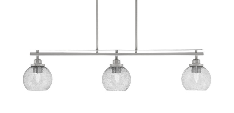 Toltec Lighting - 2636-BN-4102 - Three Light Island Pendant - Odyssey - Brushed Nickel