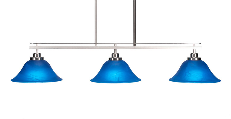 Toltec Lighting - 2636-BN-435 - Three Light Island Pendant - Odyssey - Brushed Nickel