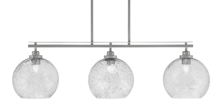 Toltec Lighting - 2636-BN-4352 - Three Light Island Pendant - Odyssey - Brushed Nickel