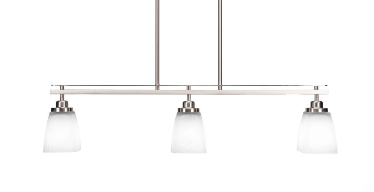 Toltec Lighting - 2636-BN-460 - Three Light Island Pendant - Odyssey - Brushed Nickel
