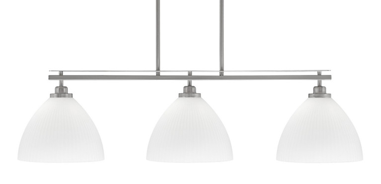Toltec Lighting - 2636-BN-4631 - Three Light Island Pendant - Odyssey - Brushed Nickel