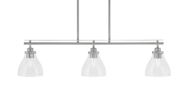 Toltec Lighting - 2636-BN-4760 - Three Light Island Pendant - Odyssey - Brushed Nickel