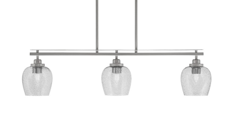 Toltec Lighting - 2636-BN-4812 - Three Light Island Pendant - Odyssey - Brushed Nickel