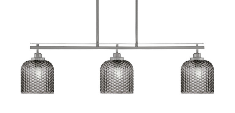 Toltec Lighting - 2636-BN-4912 - Three Light Island Pendant - Odyssey - Brushed Nickel