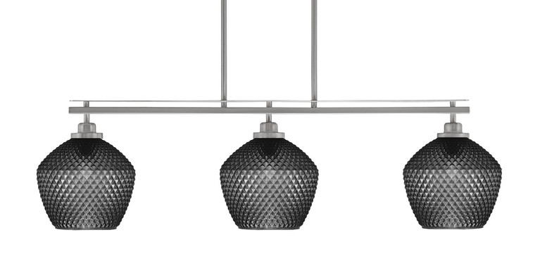 Toltec Lighting - 2636-BN-4922 - Three Light Island Pendant - Odyssey - Brushed Nickel