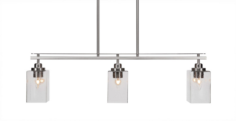 Toltec Lighting - 2636-BN-530 - Three Light Island Pendant - Odyssey - Brushed Nickel